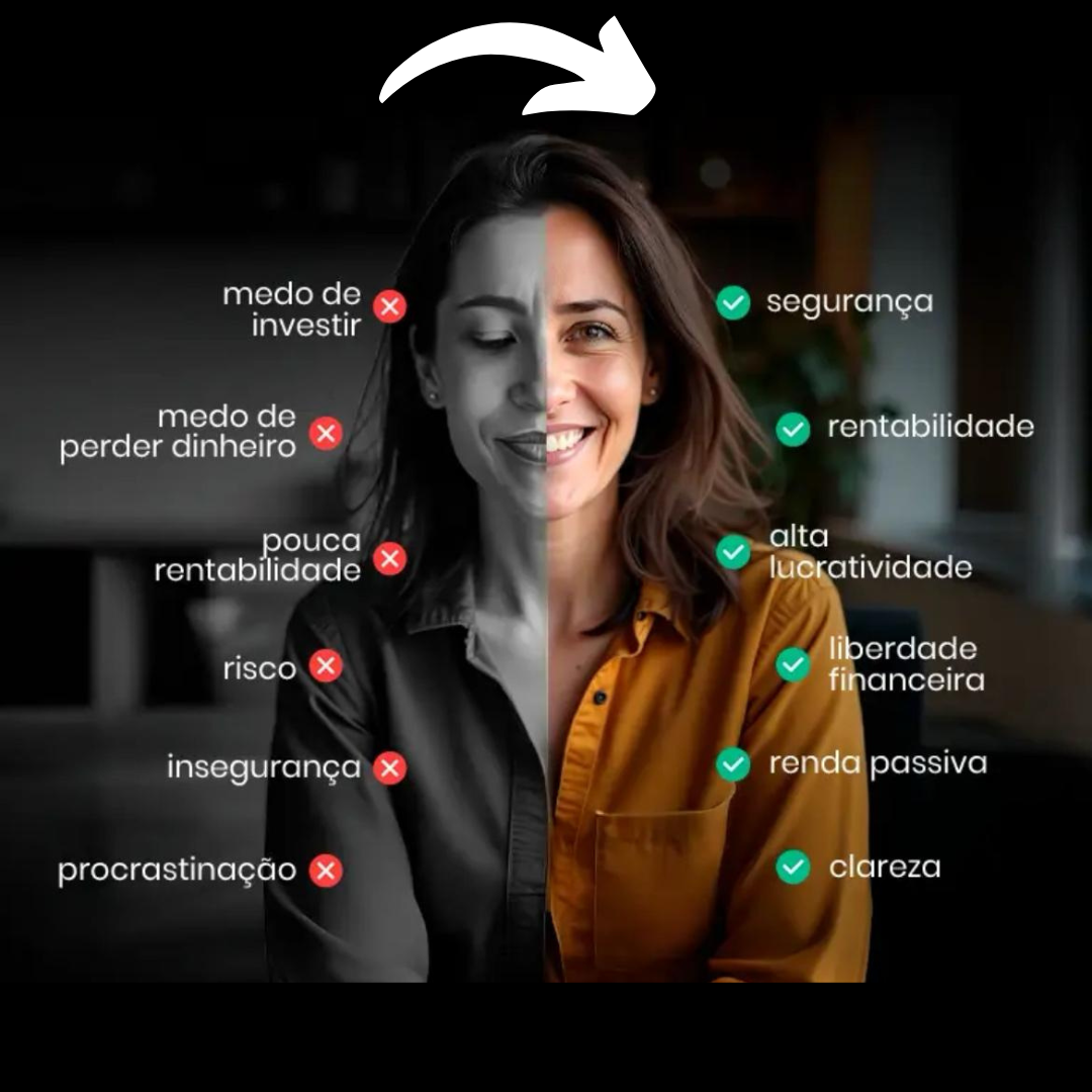 Antes e depois: do medo de investir à clareza e liberdade financeira